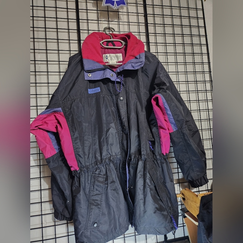 Vtg 80s 90s Columbia Jacket Longs Peak Womens Large Parka Ski Coat Shell Retro